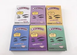 Neue Wimpernverpackungsbox Lashwood -Verpackung mit Tablett Rechteck Hülle Flauschige 25 -mm -Nerz -Wimpern -Box -Wimpernpaket1416176