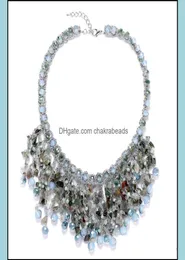 Цепи ожерелья подвески ювелирные изделия в крючковые хрустальные линии ожерелья модная женщина подарок подарки Deli dhqvo4924733