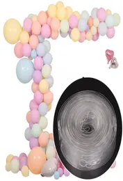 Balloons DIY الأداة نمذجة الأدوات البلاستيك سلسلة البالون البلاستيك 5M ربطة عنق المقبض الأداة حفلة عيد ميلاد الزفاف مستلزمات 4598078