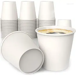 Engångskoppar sugrör 12 oz all -purpose vitbok (50 ct) - dryckskopp för kaffe te vatten och kalla drycker bad