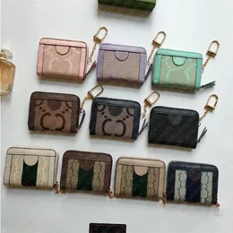 Louls Vutt Purse Keychain Wallet Men Letters Zipper Women Designer Keyring Holder Leather Leather Metal Key Wallets Chain Vcgmx