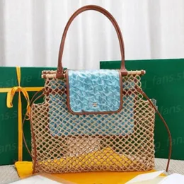 New Star Bags Fashion Women's Tote Bags with Check Grid High Capacity Handbags for Holiday Beach Style 34x23cm 23455