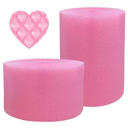 20 cm x 5 Meter Pink Air Bubble Roll Liebe Herzförmige Partybevorzugungen Geschenke Verpackung Schaumrollen Geschenkbox Packung Füllhochzeitsdekor 240426