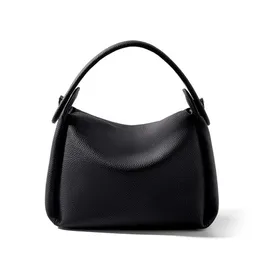 HBP 2024 Новый верхний слой сумки для кожи Универсальный мягкий для женского маленького высокого класса ощущение сумочка с одним плечом сумка