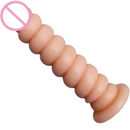 Spiral anal fiş yapay penis seks oyuncakları kadınlar için eşcinsel anüs dilator mastürbatörü erotik yetişkin g spot stimülatör büyük popo fişi