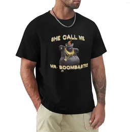 남자 탱크 탑 Biggie Cheese -She Call Me Mr Boombastic 티셔츠 히피 의류 대형 스포츠 팬 남성