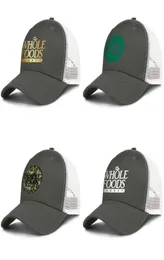 MEN039S Whole Foods Market Flash Gold Mesh Hats Womens Verstellbare Belüftung Snapback gesunde Bio -Tarnung 3066787