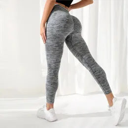 Leggings da donna Allenamento yoga Sports pantaloni senza soluzione di continuità che corre il sollevamento dell'anca per palestra di fitness