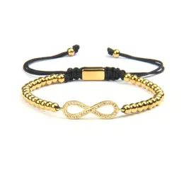 Forever Love Infinity Bracelet Gold e Silver CZ BACELET