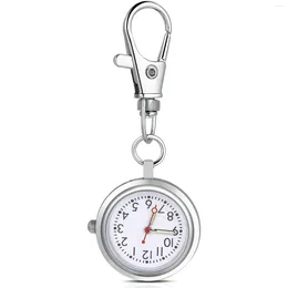 Relógios de bolso Clip-on para enfermeiros pequenos médicos redondos pendurados homens pendentes