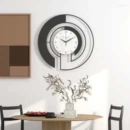 Wanduhren Uhr Modernes Design Wohnkultur Große Luxus -Kunstkunst Wohnzimmer Dekoration Digital Uhr Reloj de Pared Hierro