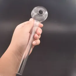 大規模なサイズのガラスオイルバーナーパイプ透明ガラスチューブオイル燃焼パイプシガーシガータバコガラスパイプ喫煙アクセサリースモーカーツール