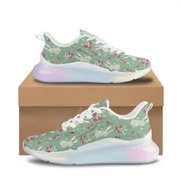 Casual Shoes Lovely Printing Absorbing Air Mesh Cushion Brand Running Sneakers Super Trainers Walking Women's