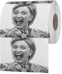 Whole Hillary Clinton Toilet Paper Creative Selling Tissue Funny Gag Joke Gift 10 pcs per set9065907