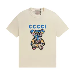 이탈리아 디자이너 남성 티셔츠 럭셔리 남성 Tshirt 여름 남자 티 패션 레터 인쇄 디자인 라운드 넥 짧은 슬리브 100면 남성 의류 S-XL