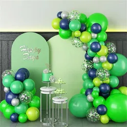 Украшение вечеринки 91pcs Blue Green Set Baby Show