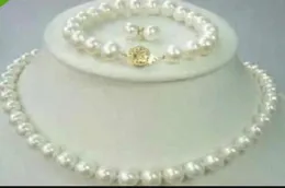 New Fine Pearl Jewelry Buy pearl jewelry natural 89mm Akoya white Pearl Necklace 18INCH Bracelet 75inch Earring set6725681