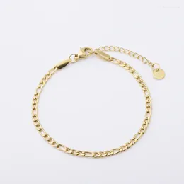 Anklets 10Pieces 3mm Width 18 5cm Stainless Steel Cuban Foot Chains Simple And Charming Bracelets Bohemian Fashion Jewelry Accessories