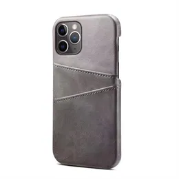 Lekkie luksusowe design cielęcy skórzane gniazda na gniazda karty na Apple iPhone14/15 (pro Max) Pełna okładka Protect Case Natural Touch Pu+TPU