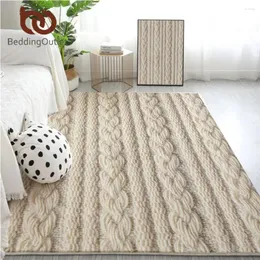 Beddingoutlet de tapetes tricô grande para quarto 3D Arte impressa infantil Tapete de piso Moda Modern Fashion Area Rug 152x244 Tapete aconchegante