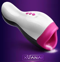 Xuanai Intelligent uppvärmning Male Masturbator Vagina Uppladdningsbar 12 Hastigheter Male Pussy Masturbator 3D Sucking Pump Masturbation för 7658290