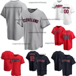 Custom Jersey Cleveland Men women Youth''Guardians''11 Jose Ramirez 0 Andres Gimenez 57 Shane Bieber 13 Gabriel Arias 50 Peyton Battenfield 55 Bell Baseball Jerseys