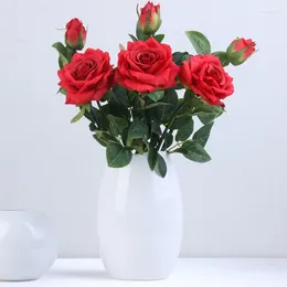 Dekoracyjne kwiaty DIY Bridal Artificial Flower Heads Rose peony