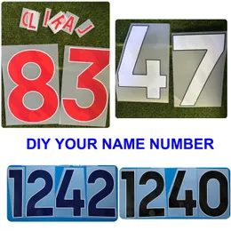 2024 Английская лига настройка настройка номера имени DIY персонализированный номер номера печать футбольное значок патча