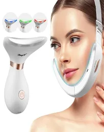 EMS V Line Up Slimming Belt LED Pon Skin Rejuvenation Wrinkle Double Chin Remover Face Lifting Tightening Neck Slimmer 2203013264578