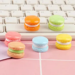 Dekorative Figuren 20pcs Simulation Buntes Macaron Harz Cabochons Scrapbooking für Telefondekoration DIY -Schmuck Making Dollhouse