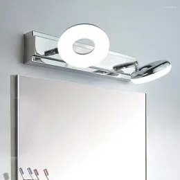 Wall Lamp Modern White Doughnut Lampshade Bathroom Light Mirror Front Cabinet Sconce Washroom Water And Fog Resistant