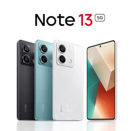 100% original novo Xiaomi Redmi Nota 13 5G Mobile Phone Smart 12 GB RAM 256 GB ROM MTK Dimensidade 6080 100MP NFC 5000MAH Android 6,67 "120Hz OLED CLEA COMPLETA OLED