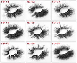5D Personlig användning 25mm Mink Lashes Handgjorda 36 Styles Eyelashes False Tjock Long Dramatic Reusable Eye Lashes6999932