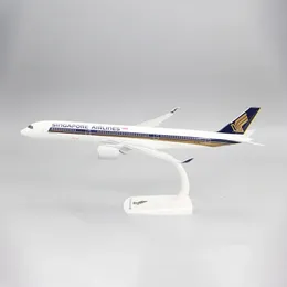 Skala 1/200 A350 A350-900 Singapore Airlines Aircraft Plastic ABS Assembly Aircraft Model Aircraft Toy Collection 240428