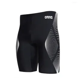 Men's Swimwear Men Swim Swimming Trunks Professional Surf Summer Beach Lycra Quick Dry Uv Protection Gym Tights Shorts