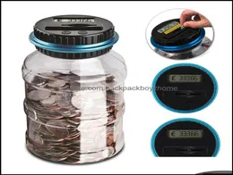 Storage Bottles Jars Home Organization Housekee Garden 18L Piggy Bank Counter Coin Electronic Digital Lcd Counting Money Saving B87607961