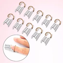NEW 2024 10 Pcs Reusable Nail Extension Nail Forms for UV Gel Nail Polish Guide Builder Tools Kit Acrylic French Tips Manicure Tips- gel polish builder tools