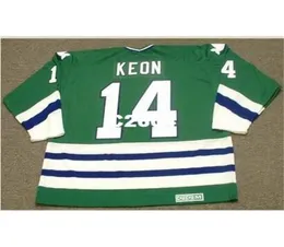 Homens 14 Dave Keon Hartford Whalers 1979 CCM Vintage Retro Hockey Jersey ou personalizado qualquer nome ou número Retro Jersey7346927