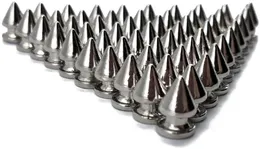 Tsunshine Components 12MM Silver Color Alloy Metal Tree Punk Spikes and Studs Metallic ScrewBack for DIY Leathercraft Jewelry Ma4188972