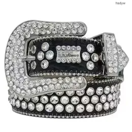 Luxury Designer Bb Belt for Men and Women Shiny Diamond Belt on black Black Blue white red multi-colored fashion gift with sparkling rhinestones 2023