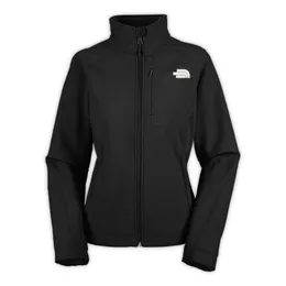 Kvinnor Fleece Apex Jackor Face Brand Brodery Bionic Soft Shell North Polartec Jacket Male Sports Windproof Breattable Face Outdoor Black Coats