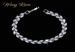 Wong Rain 925 Sterling Silver Created Moissanite sapphire Ruby Amethyst Gemstone Bangle Bangle Bracelets Gine Cx23736448