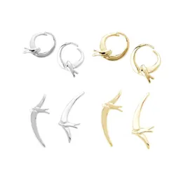 Moon Stud Earring de 50 Plated Jewelry 고품질 스페인 원본 패션 925 Silver 14k 골드 라운드 핀 이어링 Festval Luxury Jewelry Gift3651759