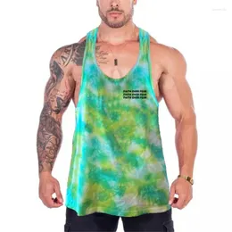 Men's Tank Tops Camouflage Faith Over Fear Print Gym Mens Bodybuilding Fitness Sport T-shirts Mesh Breathable Quick-dry Muscle Vests