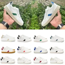 2025 Womens Designer Shoes Chromefree Leather Sneakers V10 Casual platform shoe White Black Nacre Almond trainer men women luxury Casual Trainers