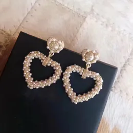 Bilancia di marchi di lusso in oro splendidamente 18K Lettere C Stullo Gioometriche Famose donne Crystal Rhinestone Earring Earring Fette di matrimonio Jewerlry