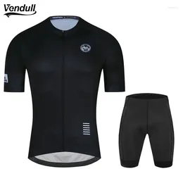 Jersey de ciclismo do Man Cycling Conjunto de Racing Sets 2024 Roupas de verão MTB Uniform Riding Bib Bib Bike Hombre