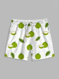 Mäns shorts sommar pool aktiviteter kust strand hawaiian stil rese semester lös komfort avslappnad kokonutryck