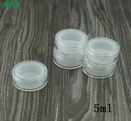 10st 5 ml Clear Acrylic vaxkoncentratbehållare non -stick silikon dab bho hash olje torr förvaring burkar 7350471