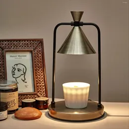 Lampada da tavolo decorazione lampada candela fornace vetro che si scioglie atmosfera da letto di cera